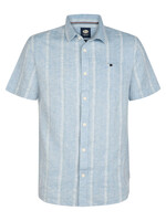 Petrol Industries Overhemd Short Sleeve - Marble Blue