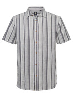 Petrol Industries Overhemd Korte Mouw Stripe - Navy