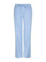 Red Button Broek Claudette Linen Viscose Pinstripe - Lightblue