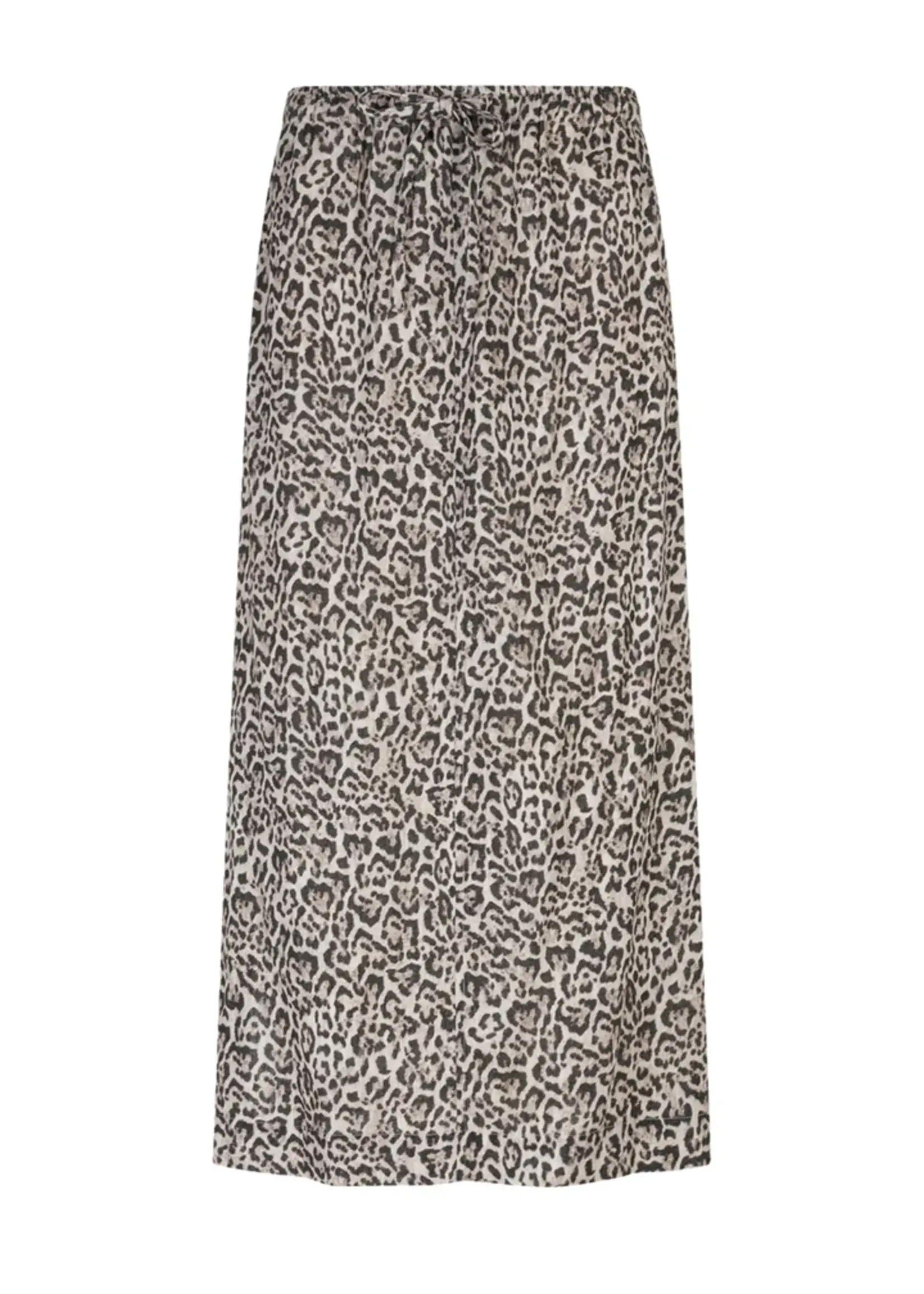 Red Button Rok Indie Linen Leopard - Pebble