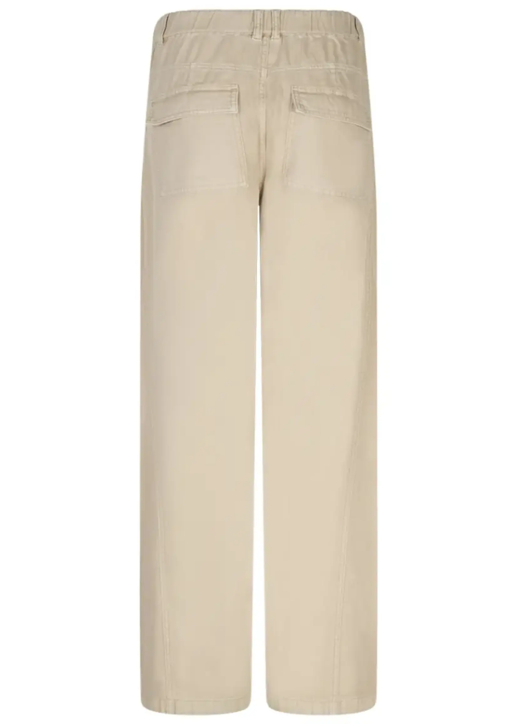 Red Button Broek Claudette Cotton Linen - Pebble