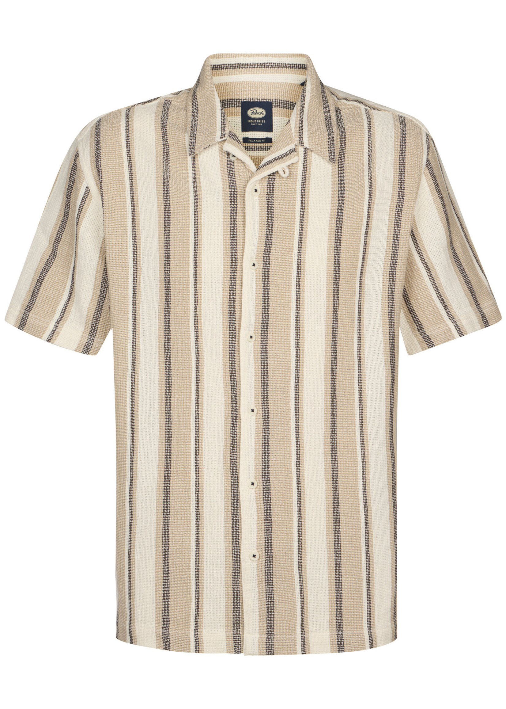 Petrol Industries Overhemd Fest Stripe - Light Tan