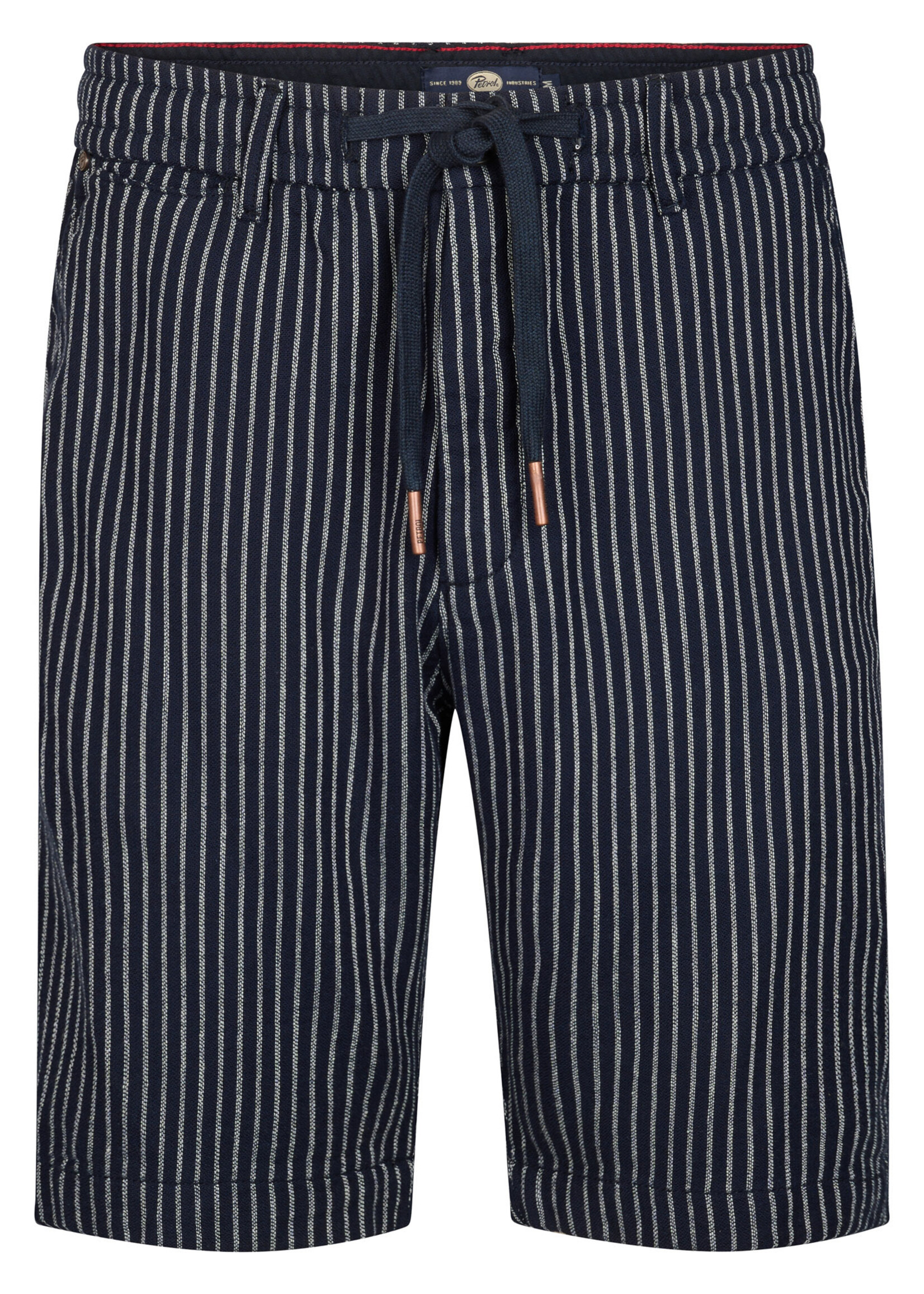 Petrol Industries Short Chino Stripe - Navy Blue
