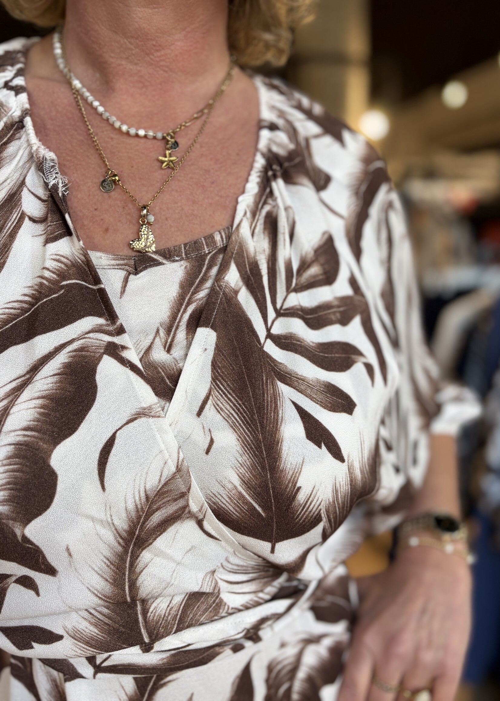 Sophia Perla Bolero Venna Print - Bruin