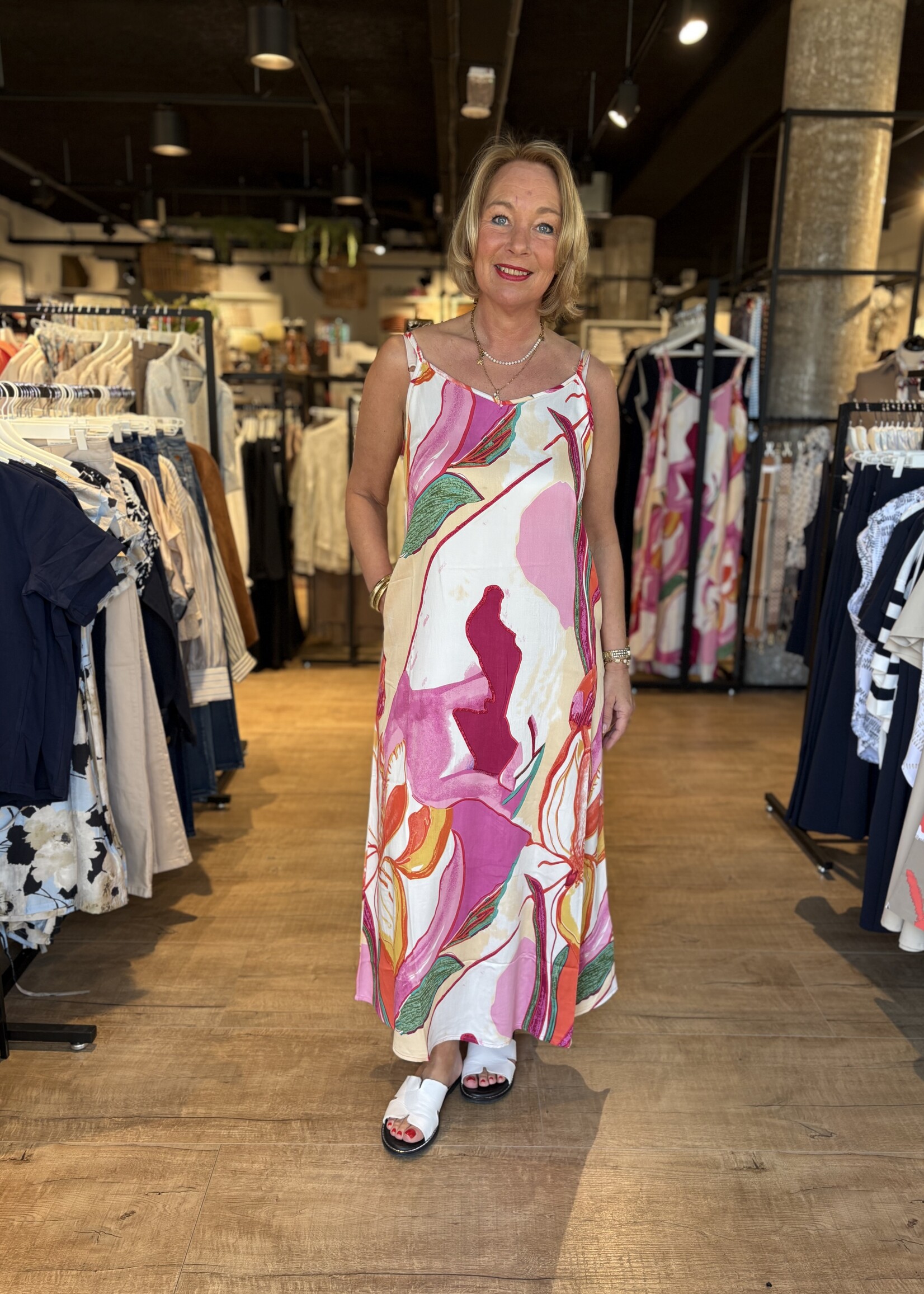 ZEZE Lange Jurk Flossie - Rose Violet