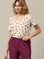 &Co Woman T-shirt Marley Dot - Vanilla Plum