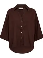 Freequent Blouse Linnen Lava 3 - Coffee Bean