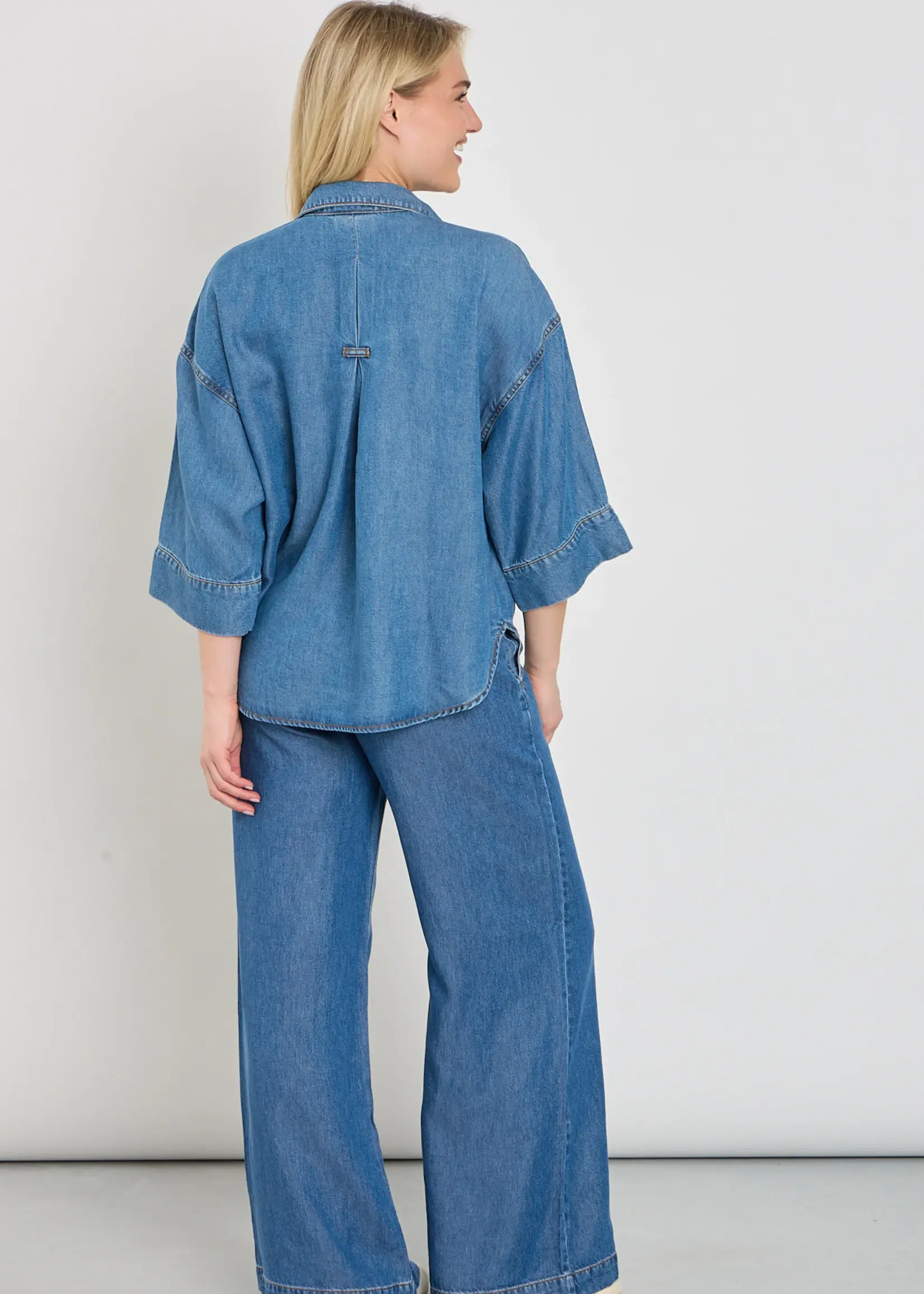 Freequent Blouse Milo - Denim