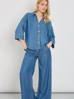 Freequent Pant Milo Regular Fit Wide Leg - Medium Deniim