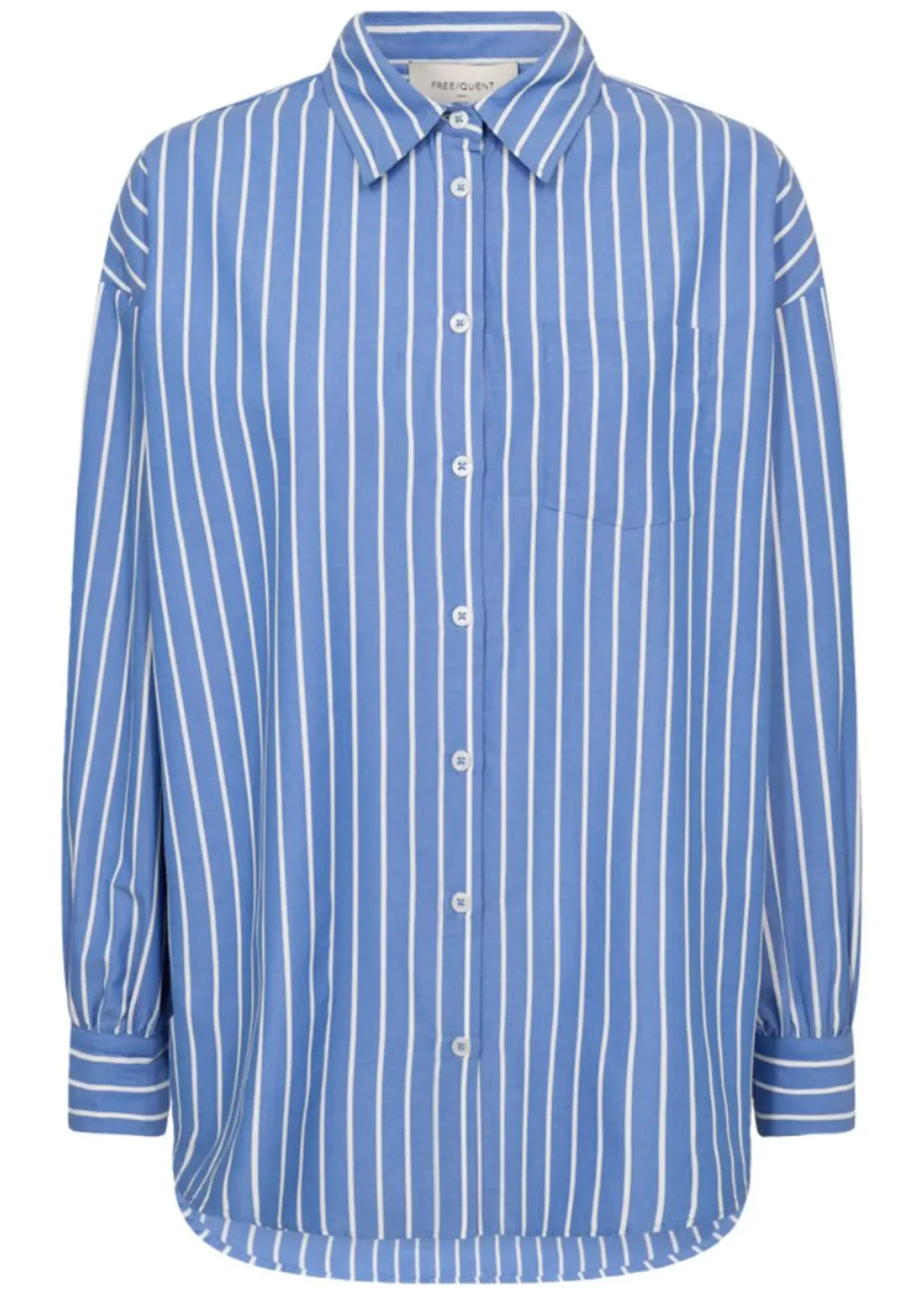 Freequent Blouse Zappa - Ultramarine Offwhite