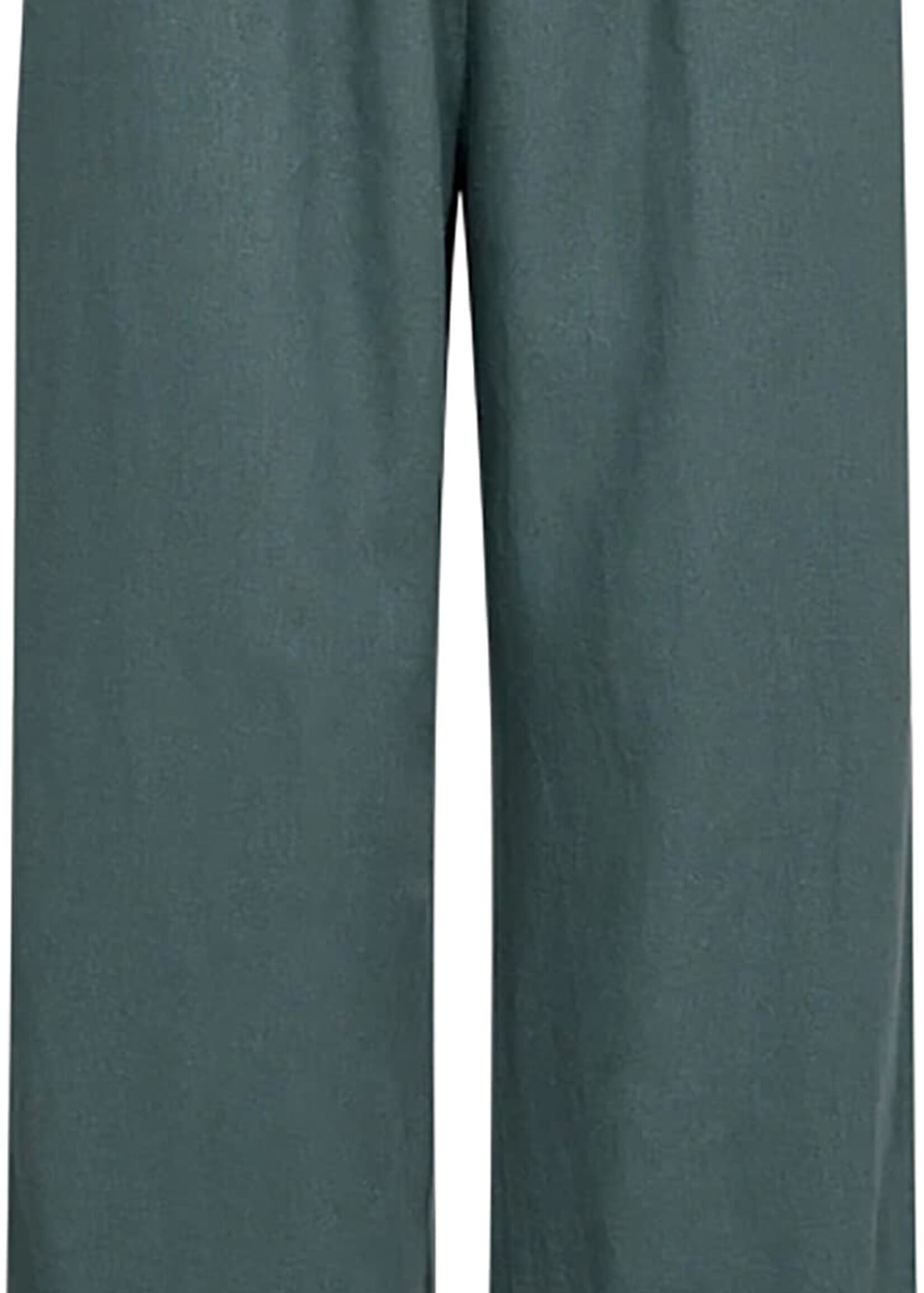 Freequent Broek Linnen Lava Ankle - Forest Green