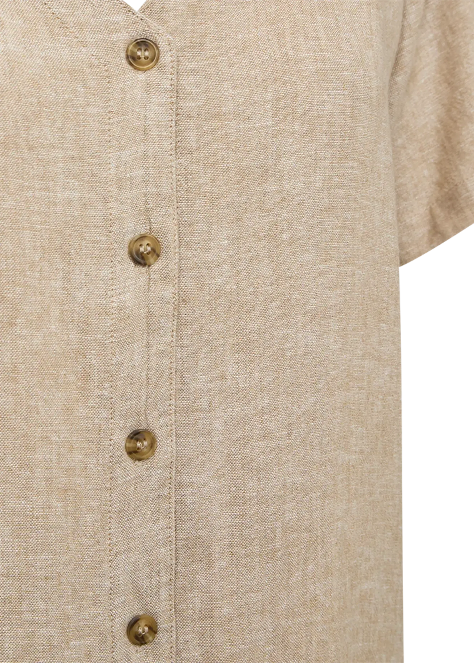 Freequent Shirt Lava V - Sand Melange