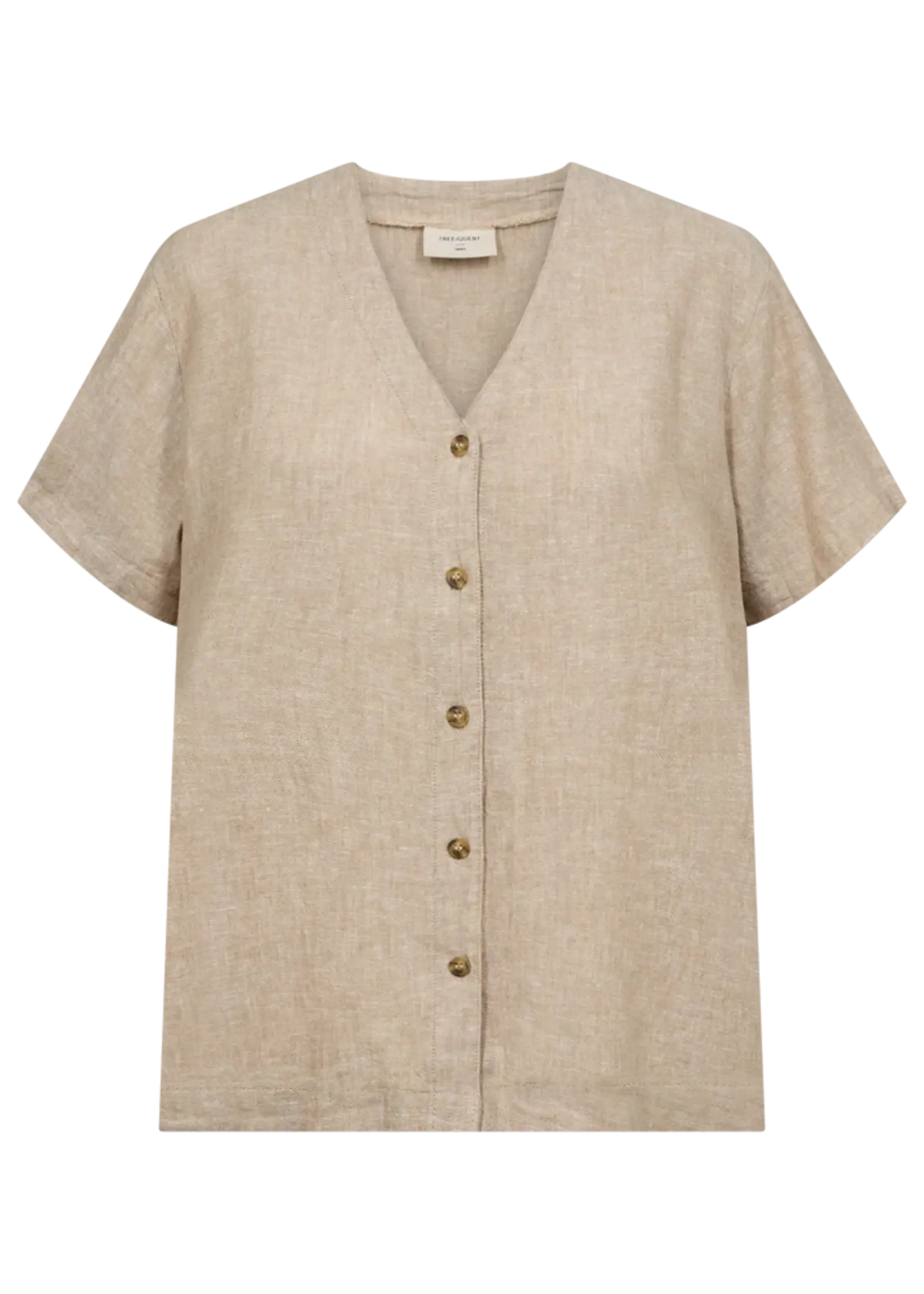 Freequent Shirt Lava V - Sand Melange