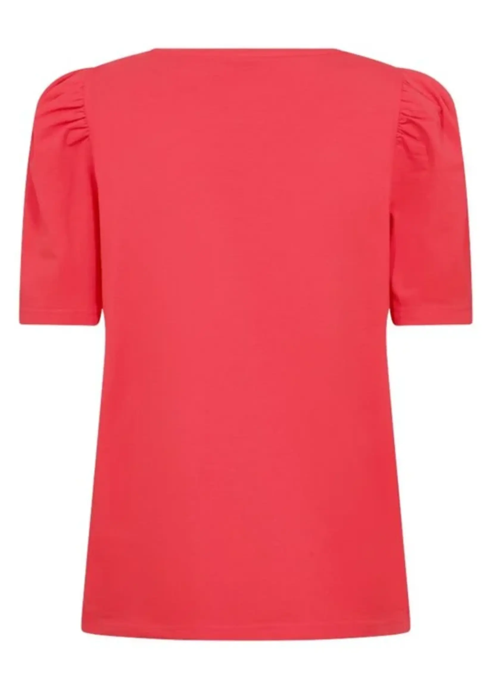 Freequent T-shirt Fenja Puff - Red