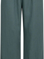 Freequent Broek Linnen Lava Lang - Forest Green