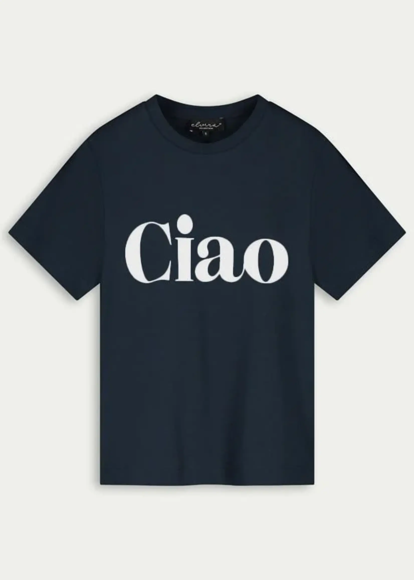 Elvira T-shirt Ciao - Navy Offwhite