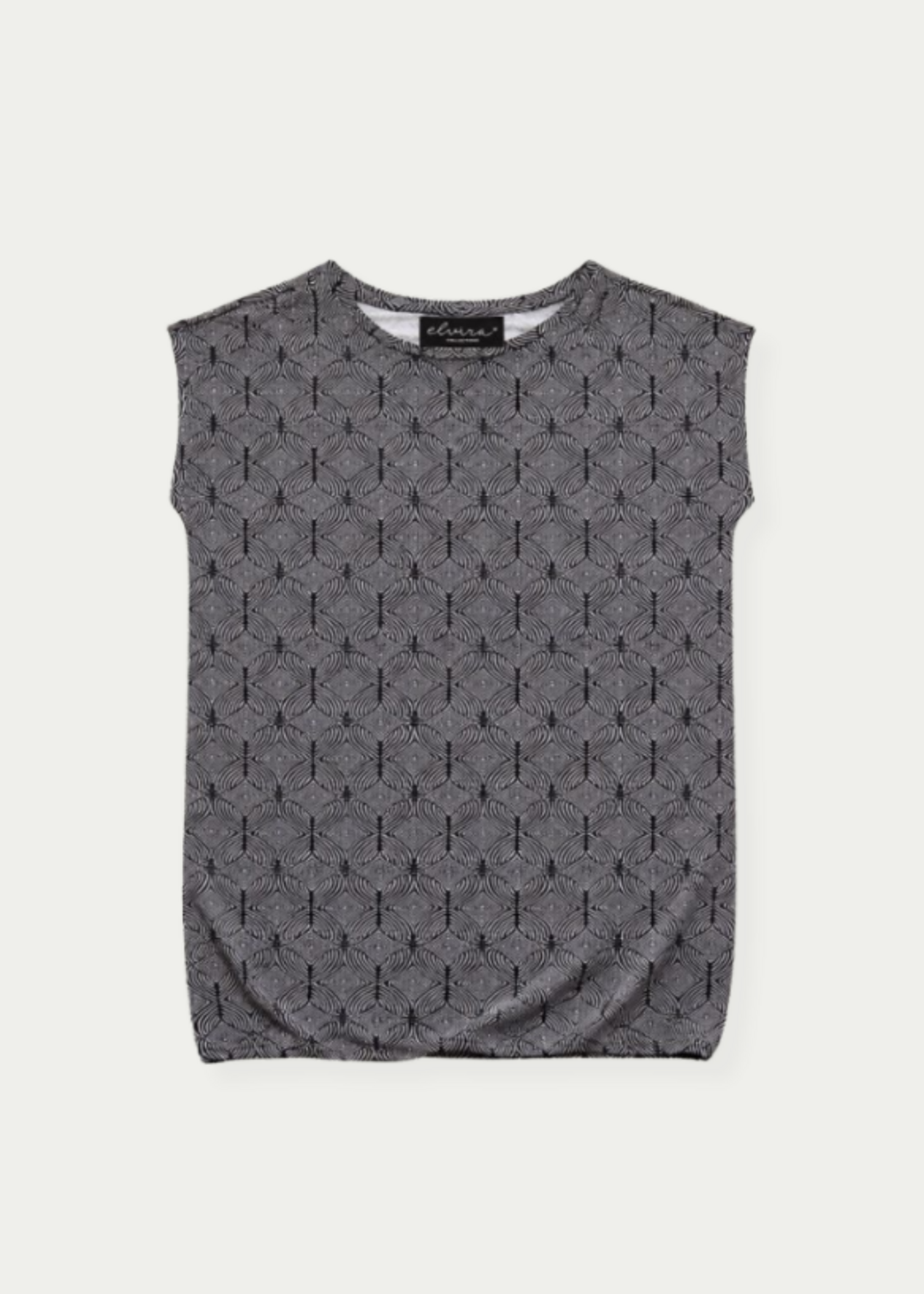 Elvira Top Betty - Black Offwhite