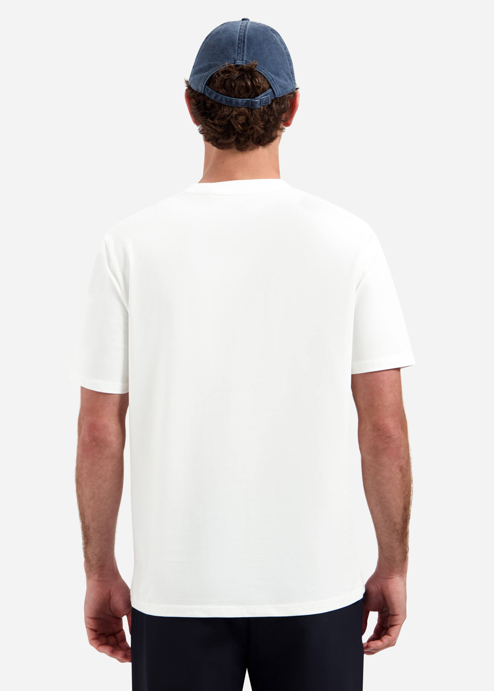 No Excess T-shirt Solid Basic Stretch - White