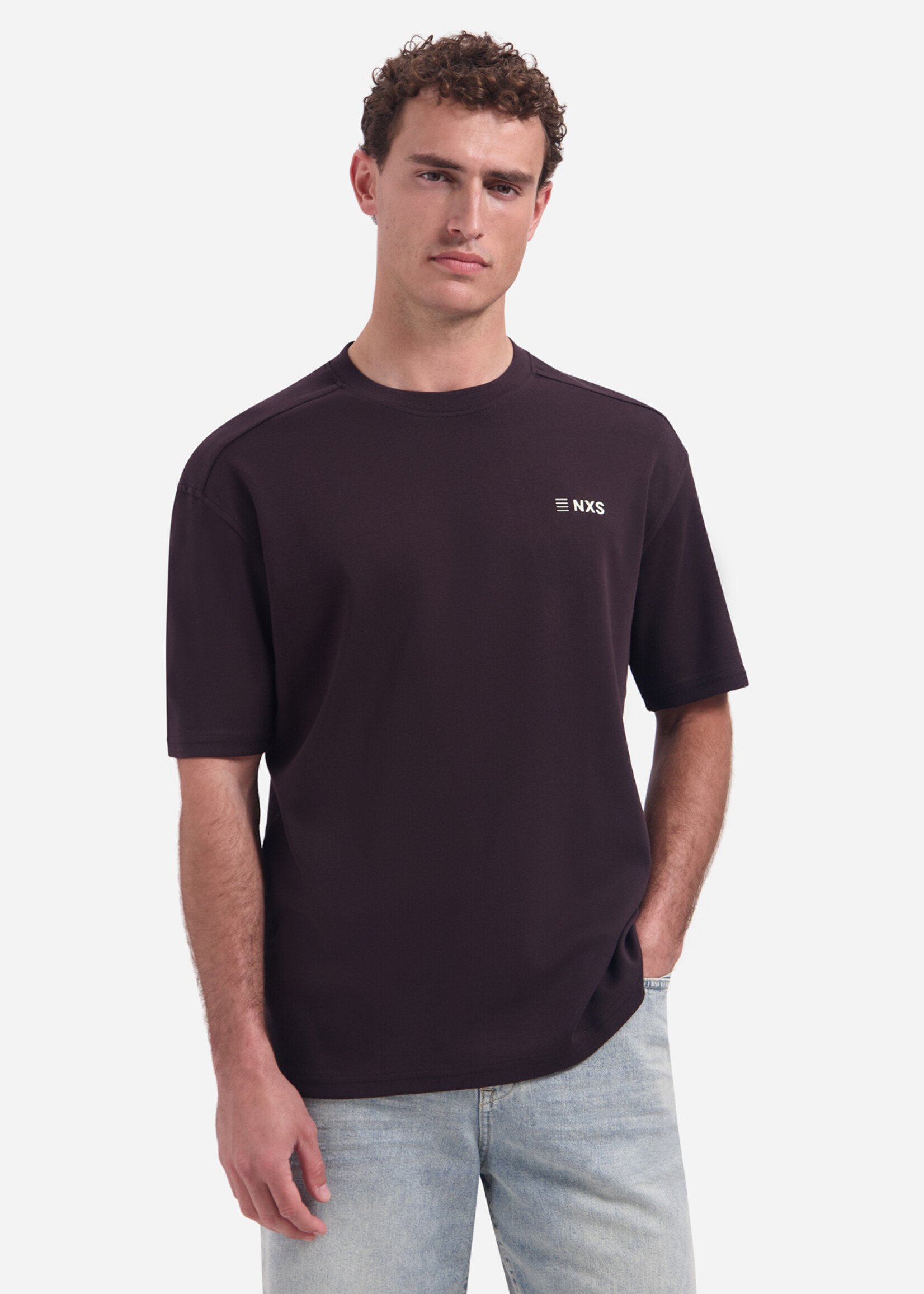 No Excess T-shirt Backprint - Brown