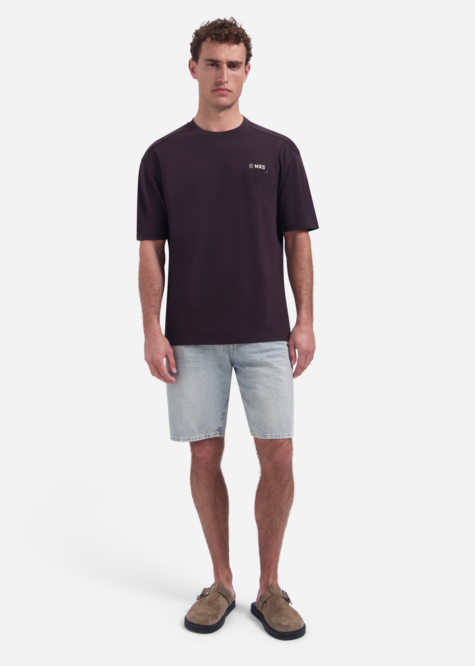 No Excess T-shirt Backprint - Brown