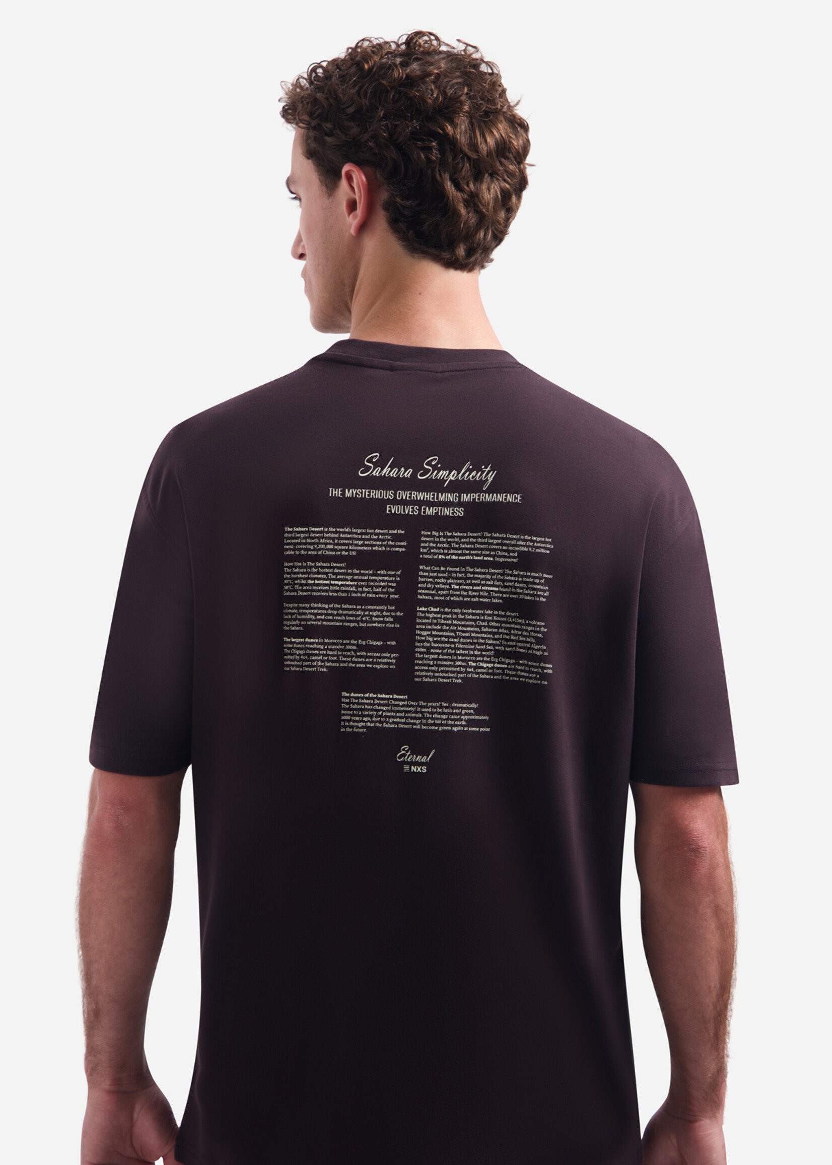 No Excess T-shirt Backprint - Brown