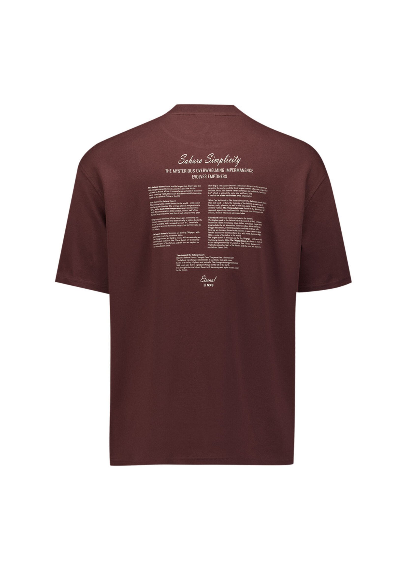 No Excess T-shirt Backprint - Brown