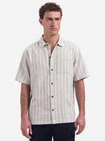 No Excess Overhemd Korte Mouw - Fancy Striped Brown