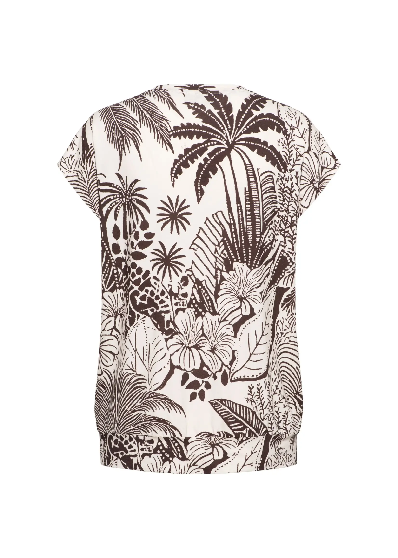 &Co Woman Shirt Lucia Sketch - Chocolate Multi