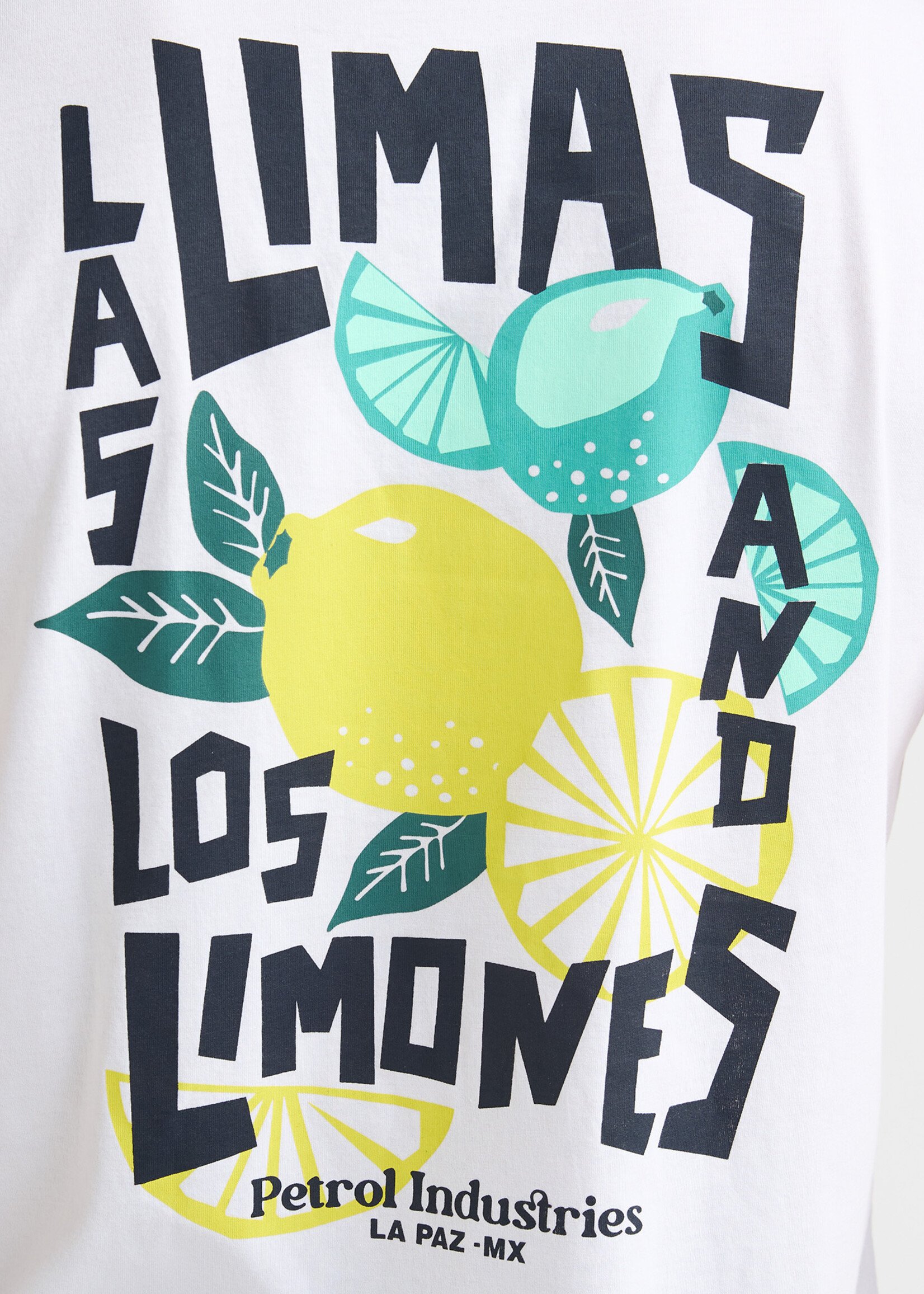 Petrol Industries T-shirt Print Summer - Bright White