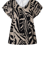ZOSO T-shirt Roos Printed - Black Sand