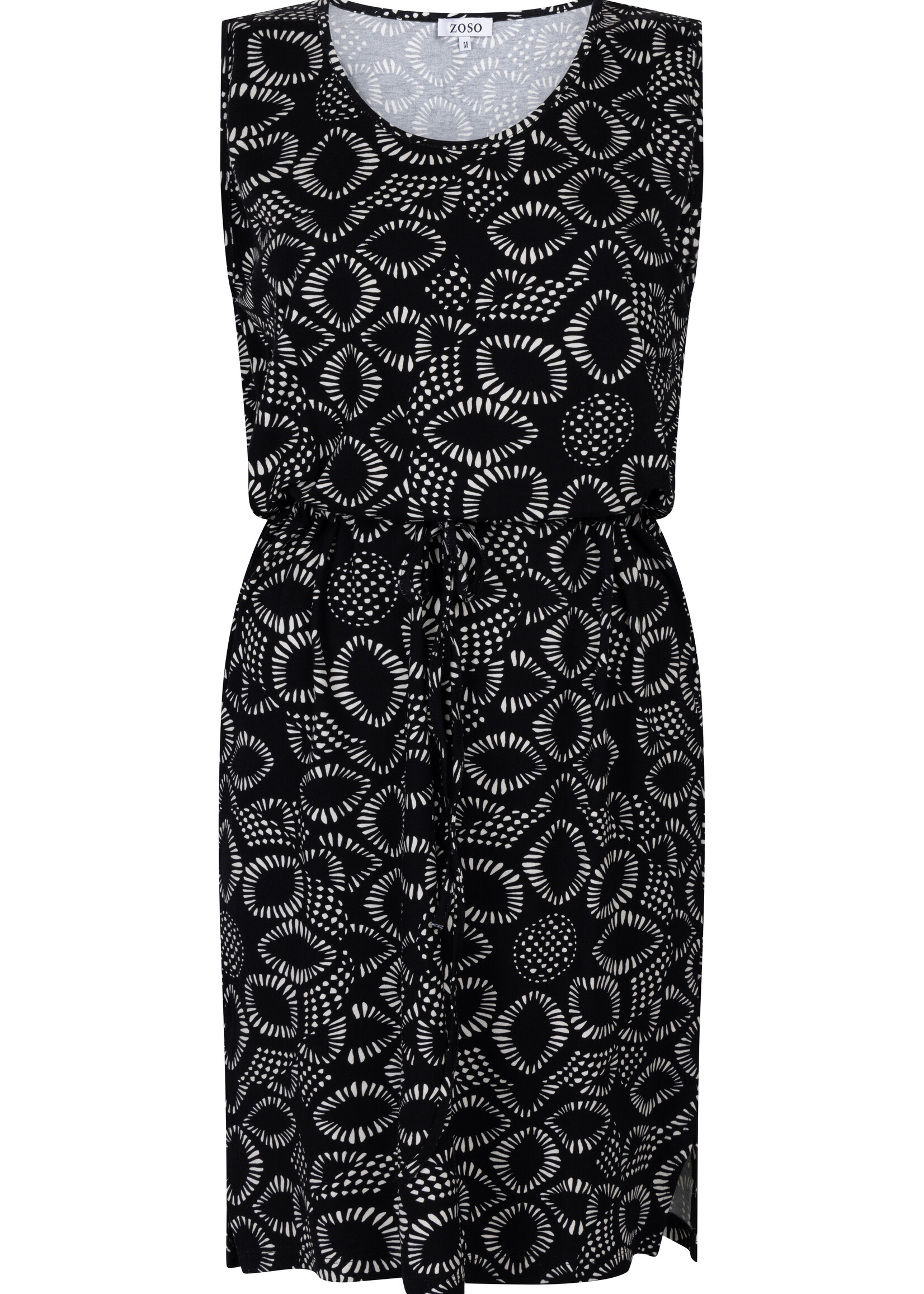 ZOSO Jurk Steffy Printed - Black