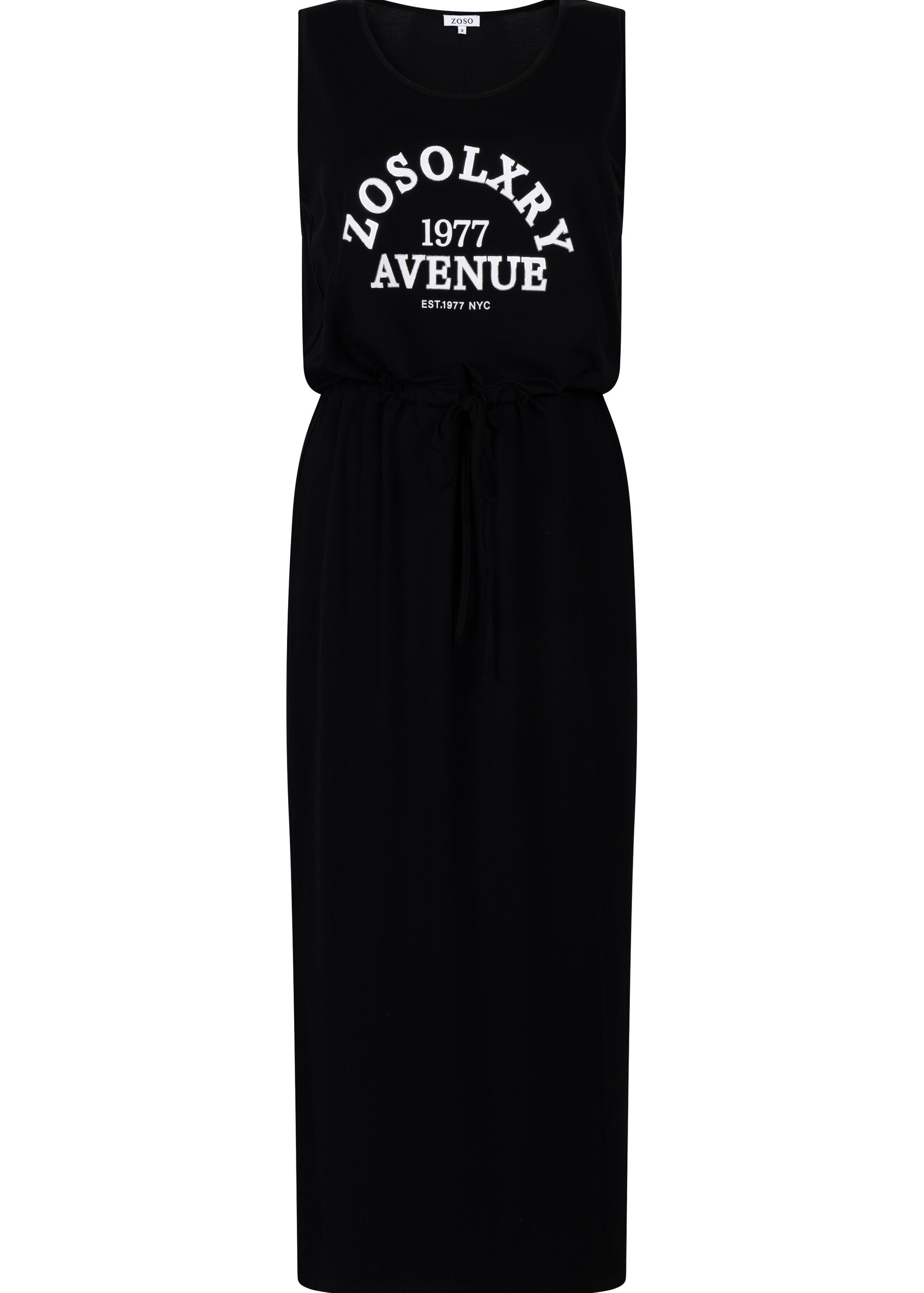 ZOSO Lange Print Jurk Karlijn- Black