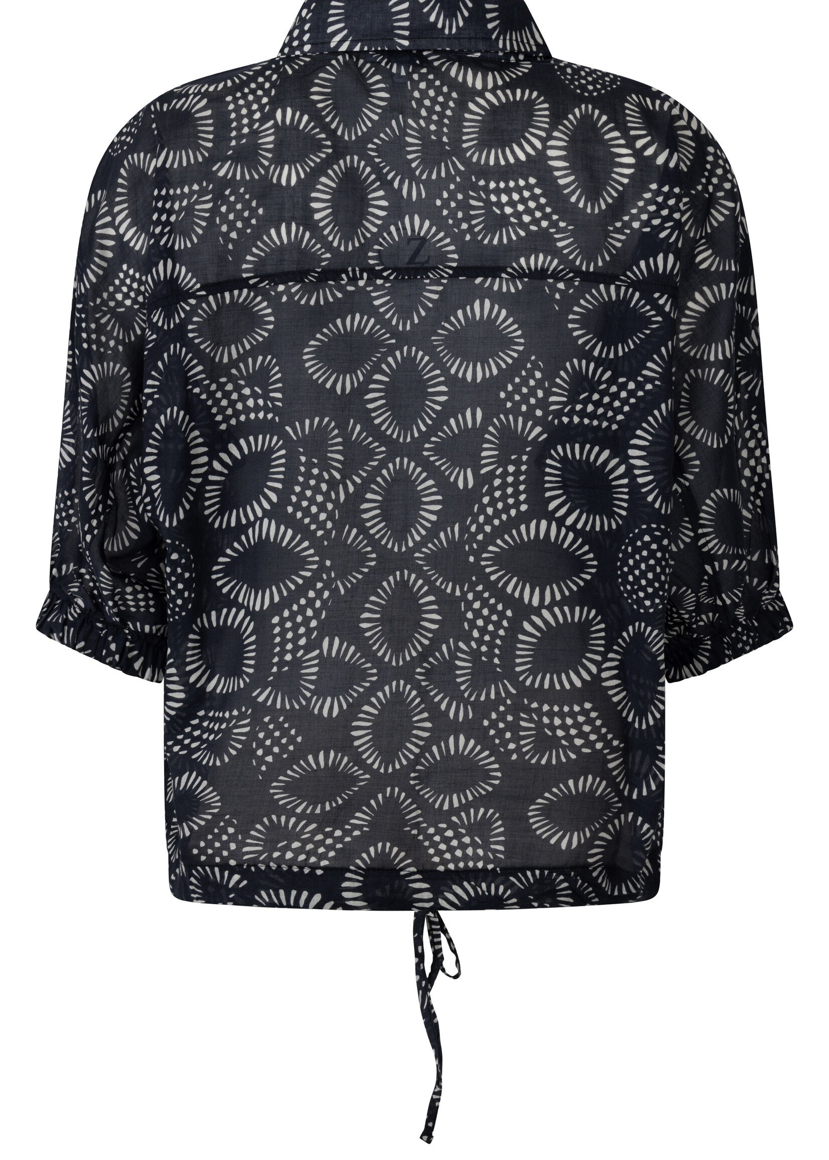 ZOSO Blouse Iris Printed Woven - Black