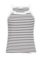 Freequent Top Zia Stripe - Offwhite Brown