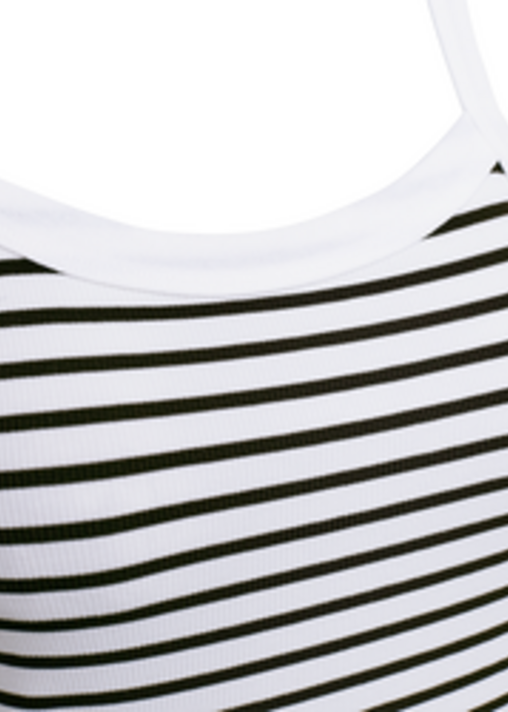 Freequent Top Zia Stripe - Offwhite Brown