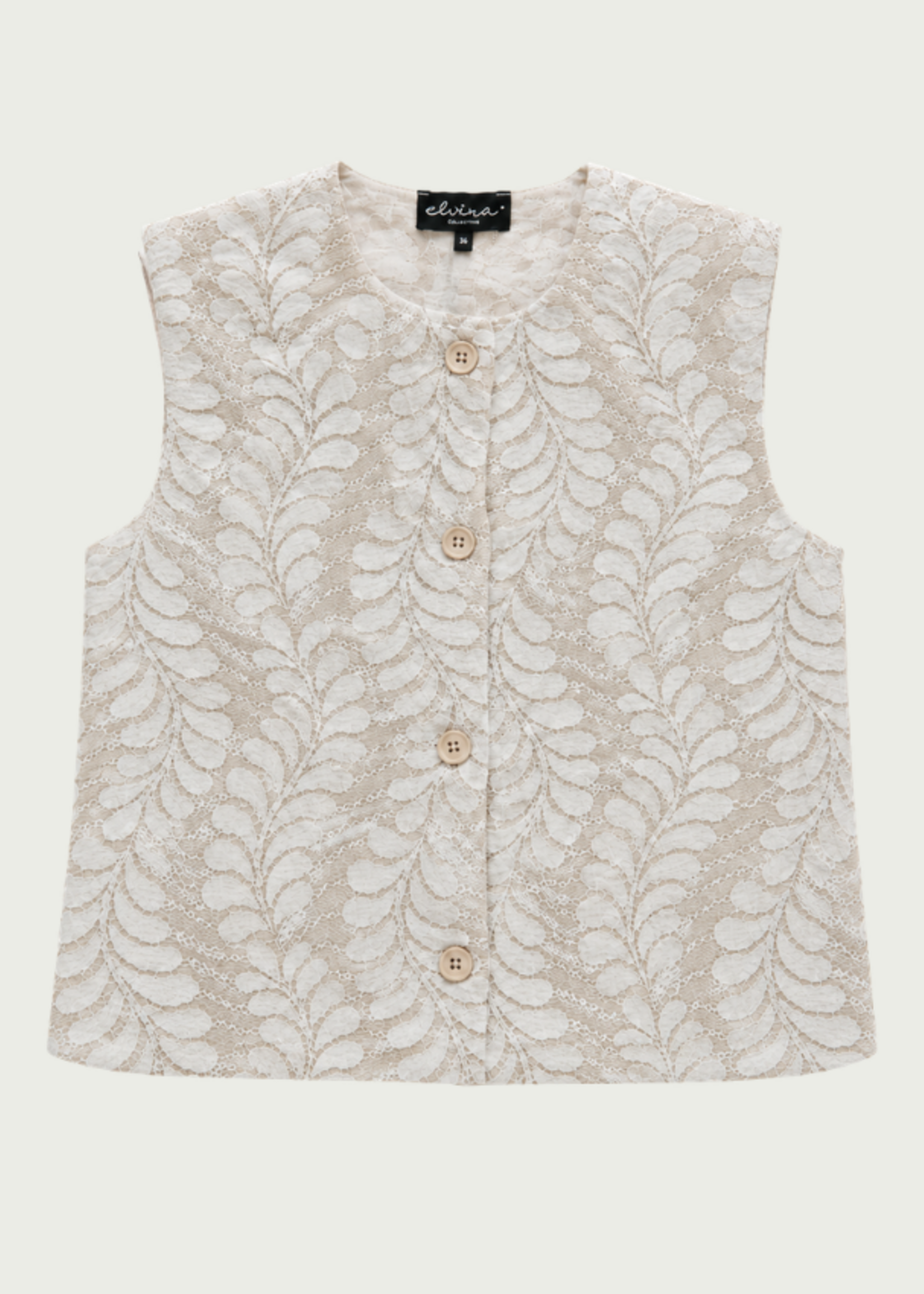 Elvira Gilet Amelia - Creme Sand