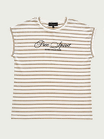 Elvira Top Luna Striped - Creme