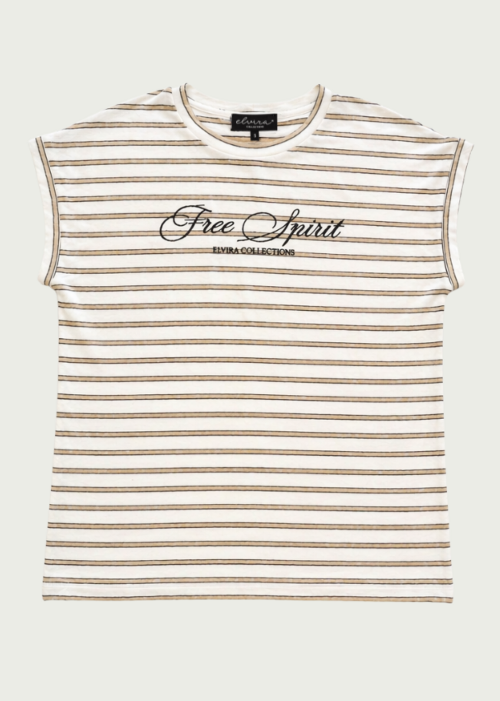Elvira Top Luna Striped - Creme