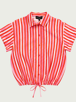 Elvira Blouse Roos Summer - Stripes Red