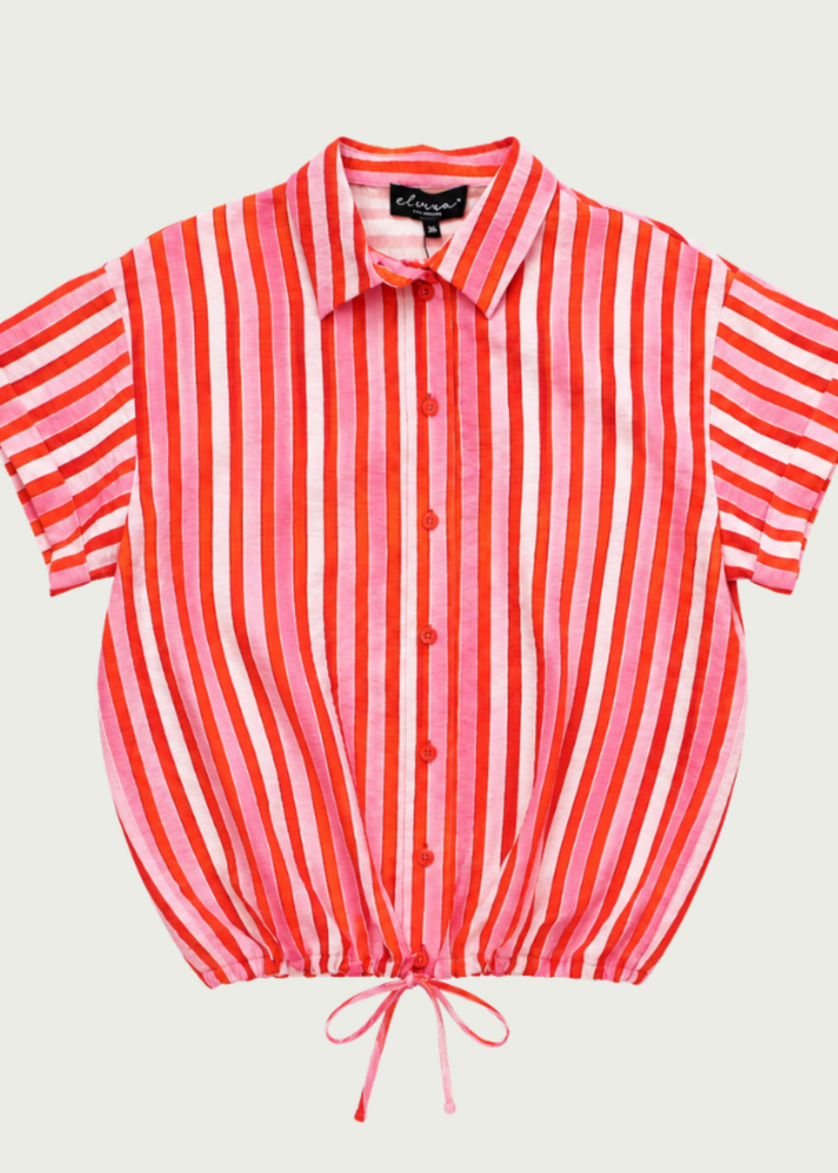 Elvira Blouse Roos Summer - Stripes Red