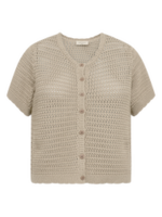Freequent Vest Tota Hole Patteern - Silver Mink