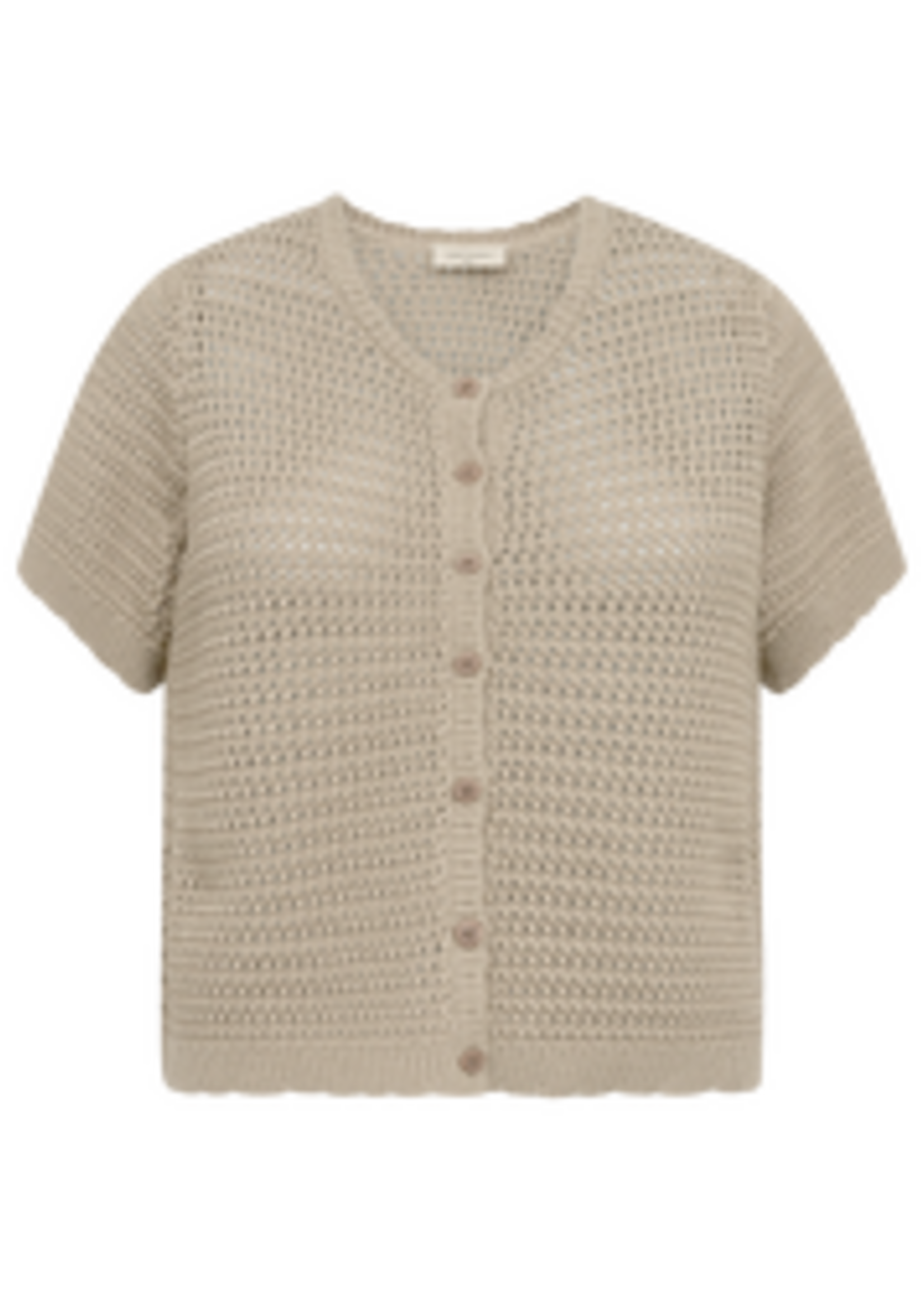 Freequent Vest Tota Hole Patteern - Silver Mink