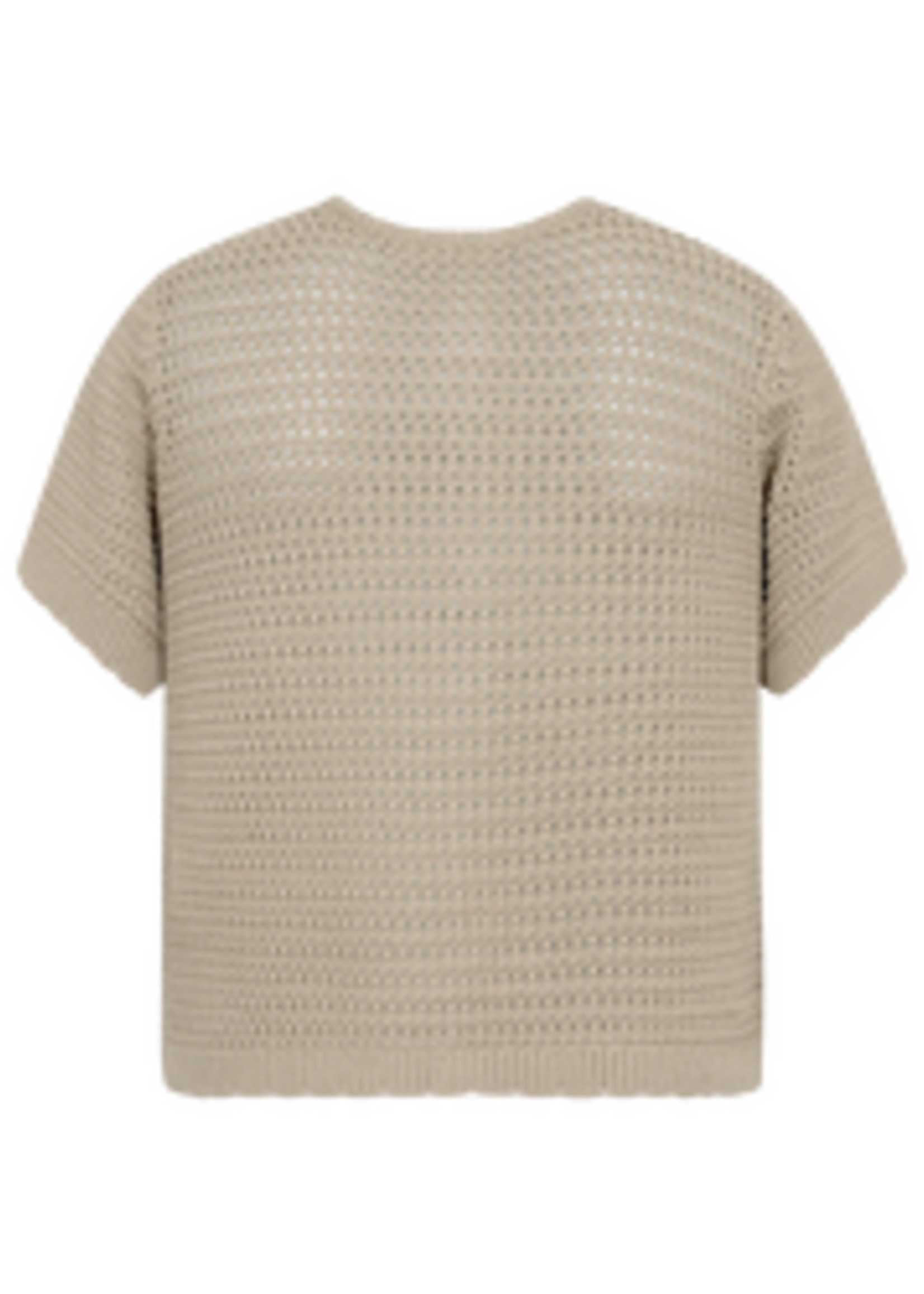 Freequent Vest Tota Hole Patteern - Silver Mink