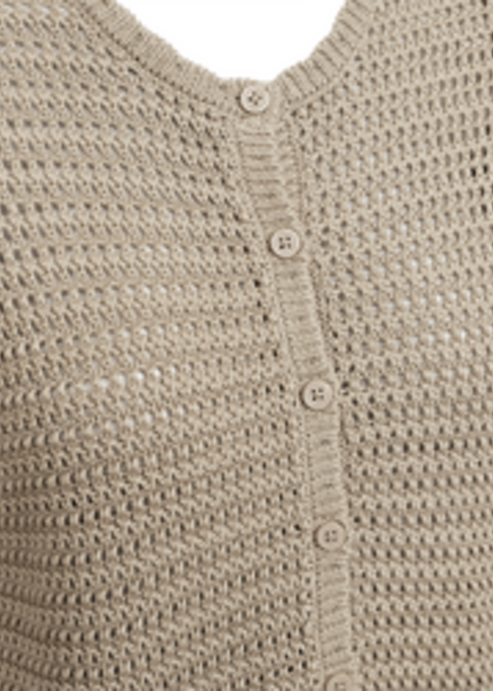 Freequent Vest Tota Hole Patteern - Silver Mink