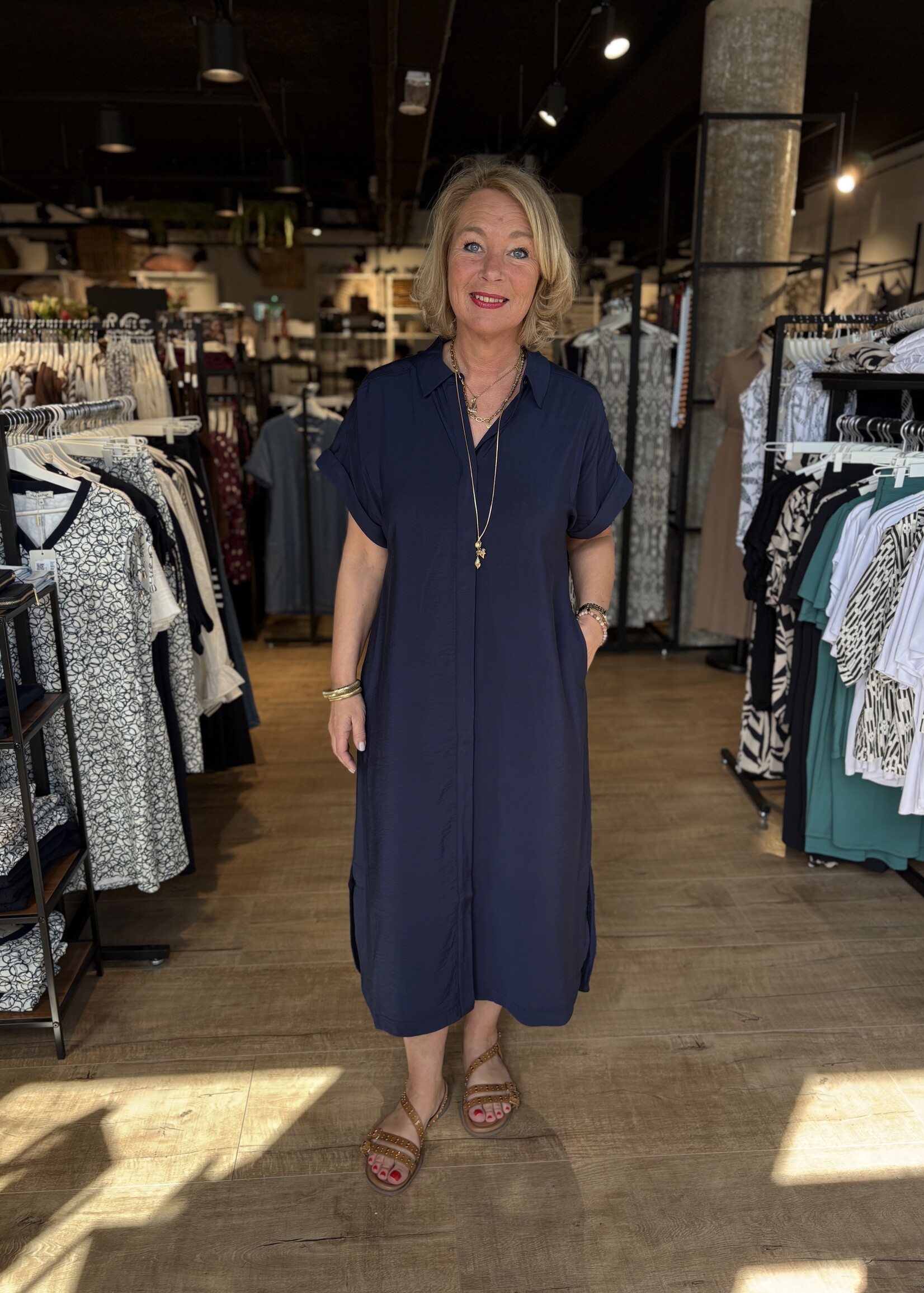 Freequent Shirtdress Esnanina - Navy