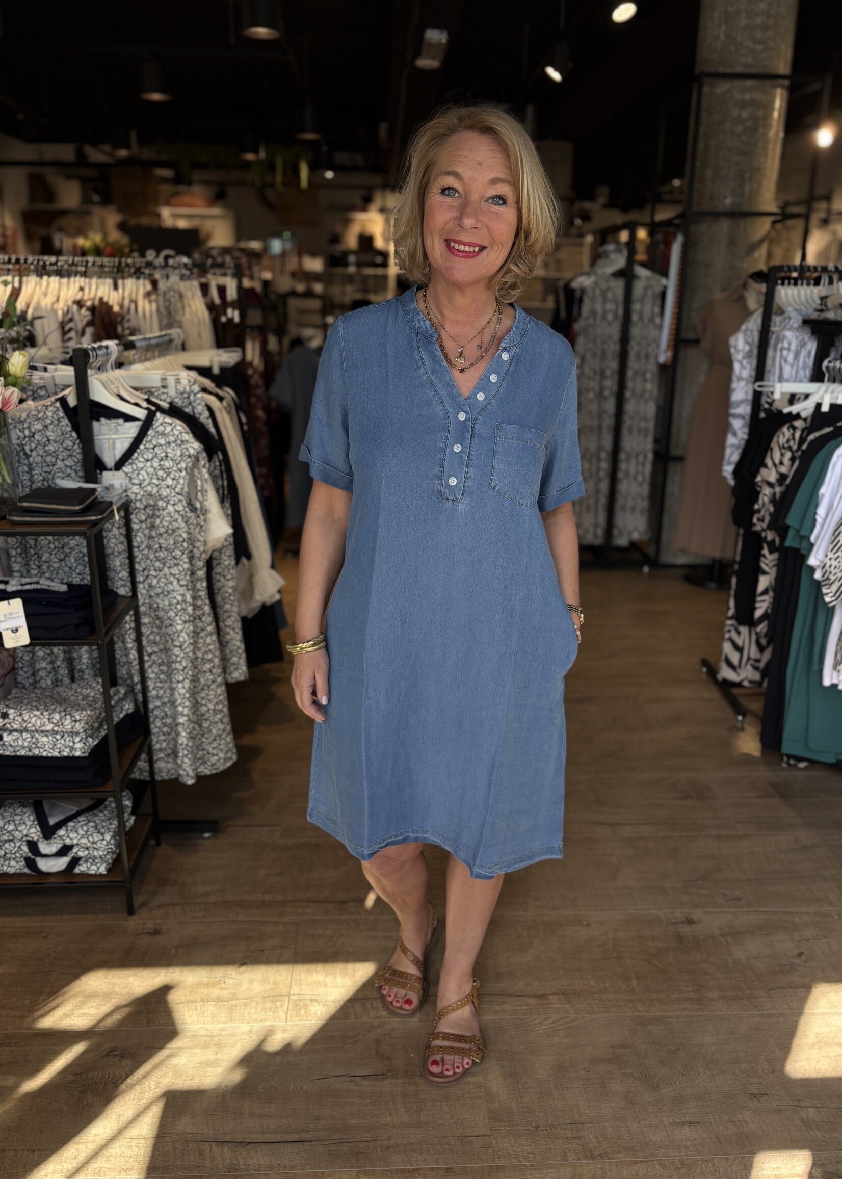Sophia Perla Jurk Beverly Vintage - Denim