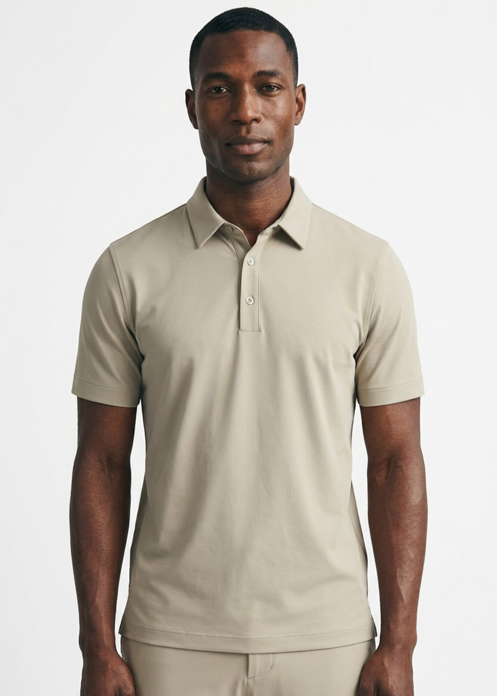 Neycko Polo Nero Travel Slim Fit - Taupe