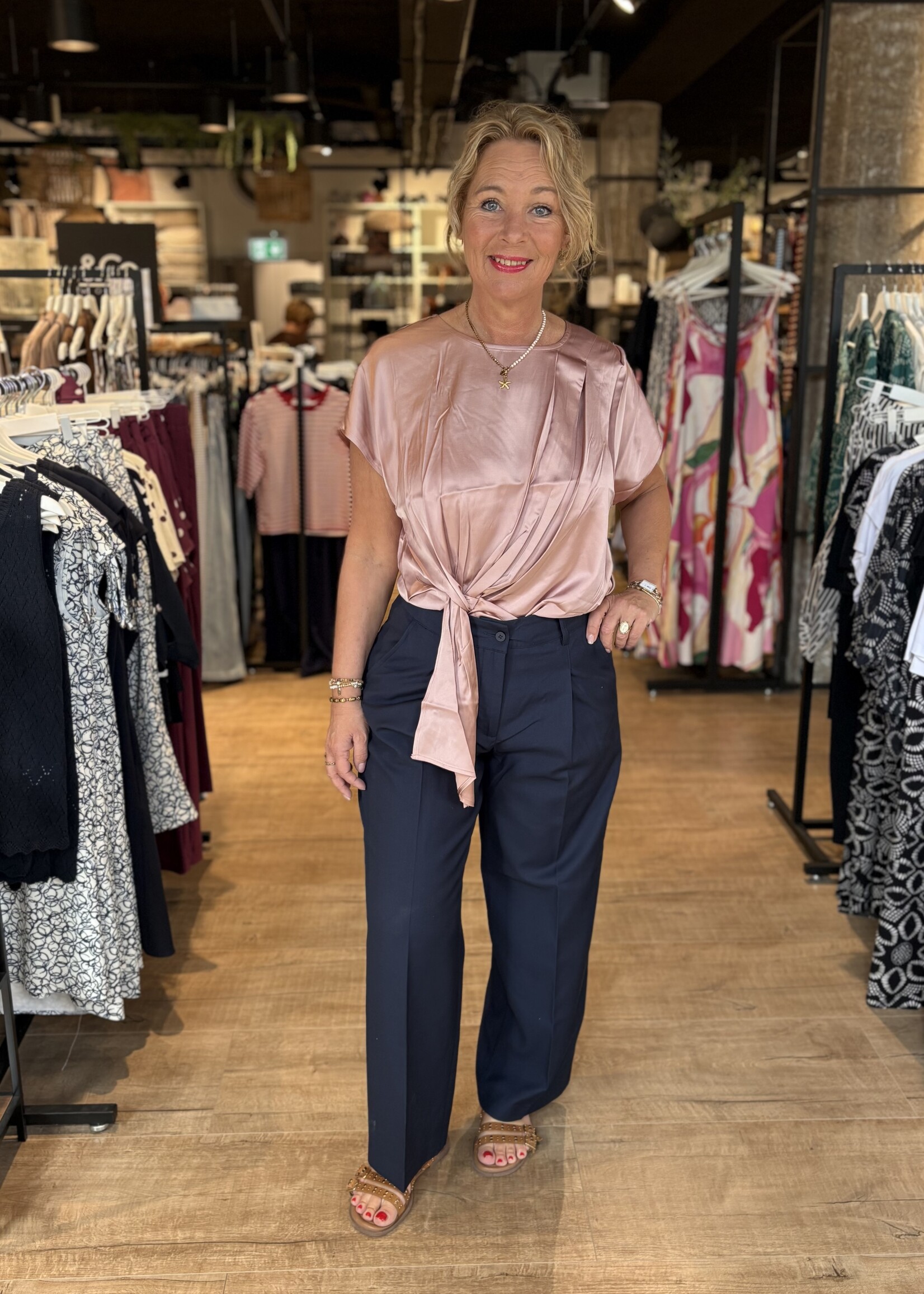 Freequent Blouse Dova Sateen - Pale Mauve