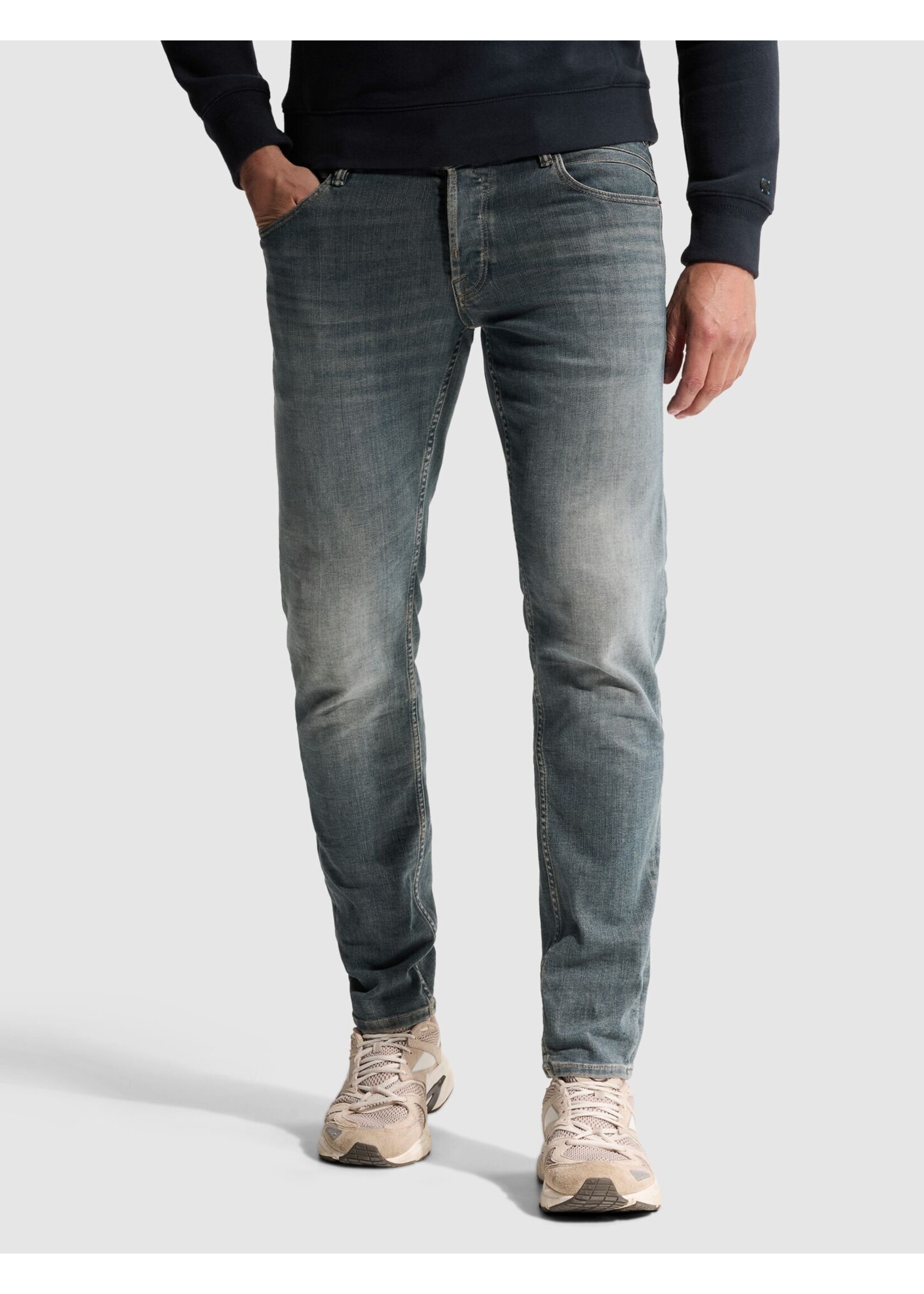 Cast Iron Jeans Shiftback Tapered - Green Wash Tinted