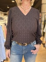Freequent Blouse Lace Ekiona - Mole
